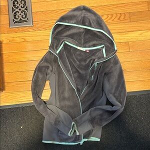 SO Gray Jacket with Aqua Trim